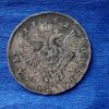 Монета рубль 1742 года.Перечекан с Рубля 1741 года.Рубли и полтины  18 века