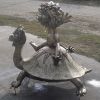 Львенок и Черепаха из мультфильма-скульптурная композиция из металла.