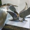 Скульптурная композиция из металла"Райские птицы"