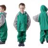 Непромокаемый детский двухцветный костюм - дождевик без подкладки