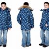 Зимняя детская куртка на пуху для мальчика «АЛЯСКА МОРСКИЕ ВОЛКИ»